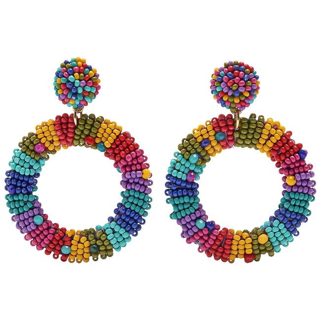 Женские разноцветные серьги Parfois артикул 235042 _BM FW2025 Фото ракурс 1 - Женские разноцветные серьги Parfois артикул 235042 _BM FW2025