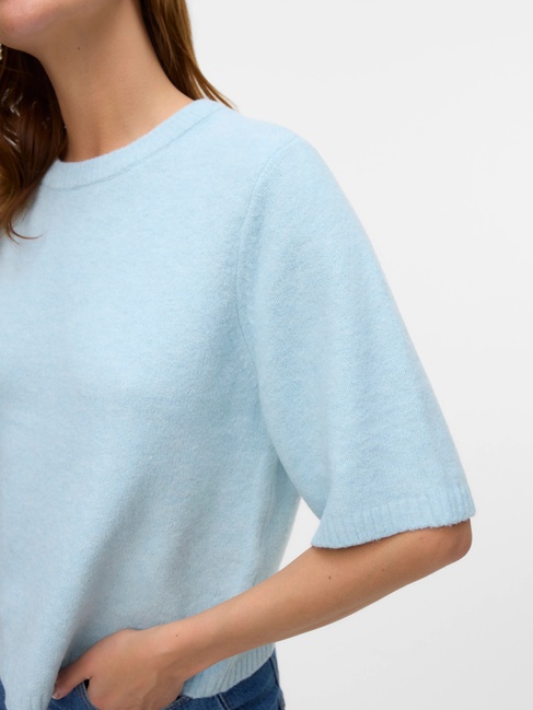 Женский голубой джемпер Vero Moda артикул 10325934 ICE WATER FW2025 Фото ракурс 5 - Женский голубой джемпер Vero Moda артикул 10325934 ICE WATER FW2025
