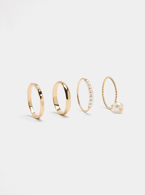 Фото ракурс 3 - Жіноча золота каблучка Parfois артикул 239569 _PE FW2025