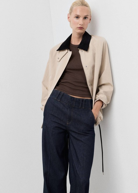 Жіночі сині джинси Mango артикул 17024124 TS 1 season Фото ракурс 4 - Жіночі сині джинси Mango артикул 17024124 TS 1 season