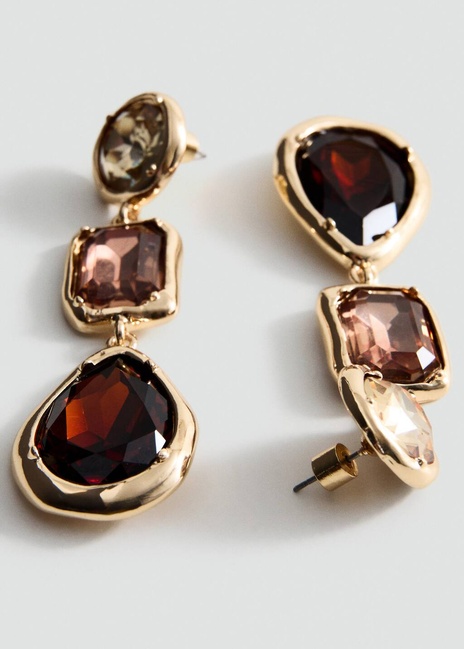 Фото ракурс 1 - Женские золотые серьги Mango артикул 27061236 OR 2 season