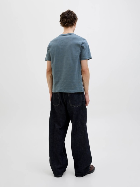 Фото ракурс 2 - Чоловіча блакитна футболка Jack & Jones артикул 12276962 Stormy Weather SS2025