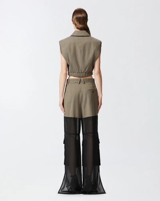 Фото ракурс 2 - Жіночий коричневий жилет Pinko артикул 104755-A2BQ L67 SS2025