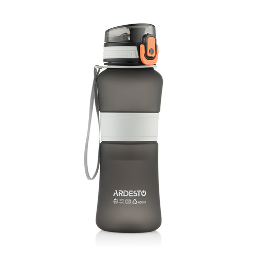 Фото ракурс 1 - Черная бутылка для воды Ardesto артикул AR2265BL No color FW2025