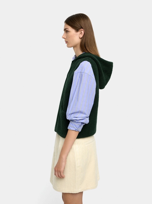 Жіночий зелений жилет Parfois артикул 238752 _GN FW2025 Фото ракурс 3 - Жіночий зелений жилет Parfois артикул 238752 _GN FW2025