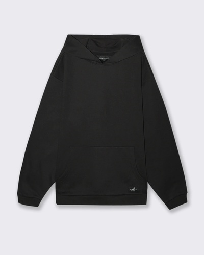 Фото ракурс 1 - Чоловіче чорнe худі Piazza Italia артикул 65358 Black FW2025