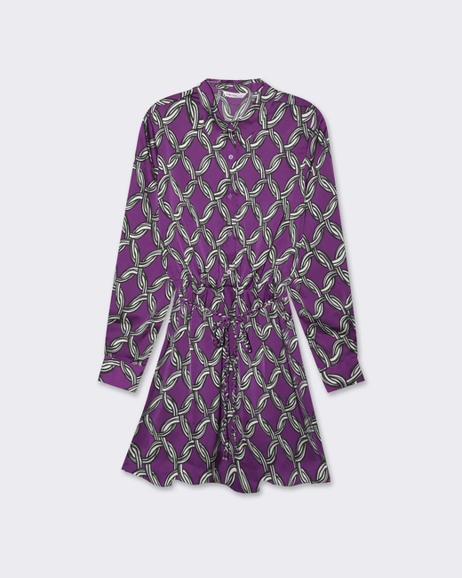 Жіноча фіолетова сукня Piazza Italia артикул 32755 VAR 1 SS2025 Фото ракурс 4 - Жіноча фіолетова сукня Piazza Italia артикул 32755 VAR 1 SS2025