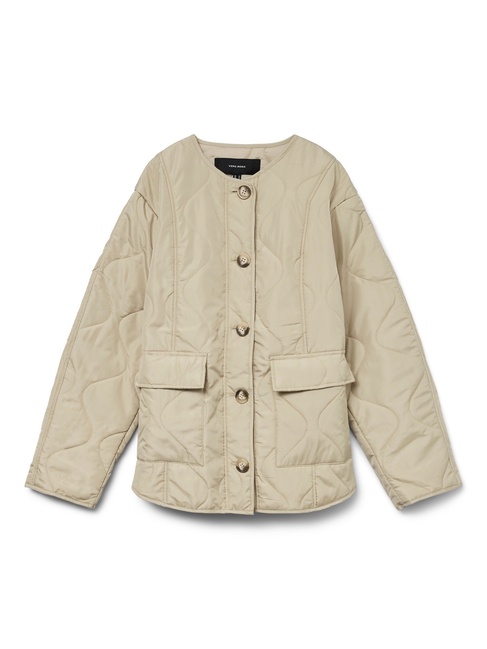 Женская бежевая куртка Vero Moda артикул 10331508 EUCALYPTUS FW2025 Фото ракурс 4 - Женская бежевая куртка Vero Moda артикул 10331508 EUCALYPTUS FW2025