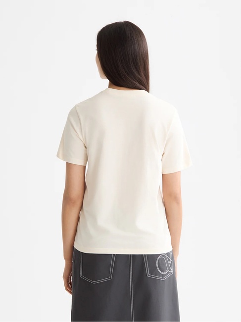 Фото ракурс 2 - Женская бежевая футболка SCOTCH & SODA артикул U9A00816T U137 FW2025