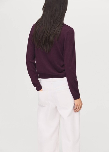 Фото ракурс 2 - Жіночий бордовий джемпер Mango артикул 17005846 77 1 season