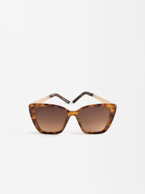 Женские коричневые очки Parfois артикул 1703242 BNU SS2025 Фото ракурс 1 - Женские коричневые очки Parfois артикул 1703242 BNU SS2025