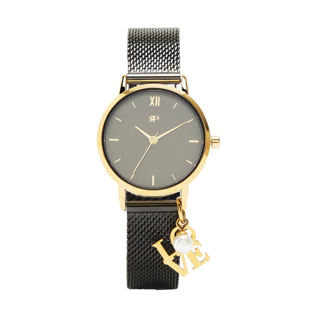 Фото ракурс 1 - Жіночий чорний годинник Parfois артикул 239505 _BK FW2025