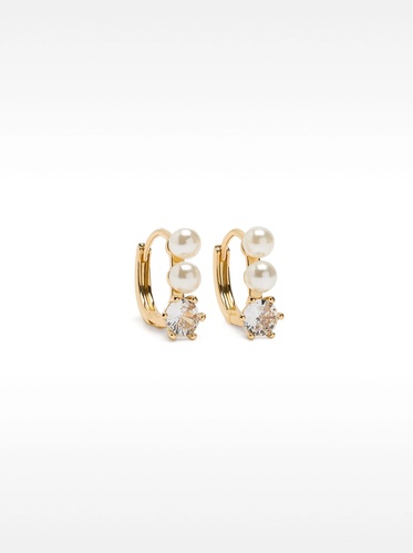 Фото ракурс 1 - Женские золотые серьги Parfois артикул 233951 _GD FW2025