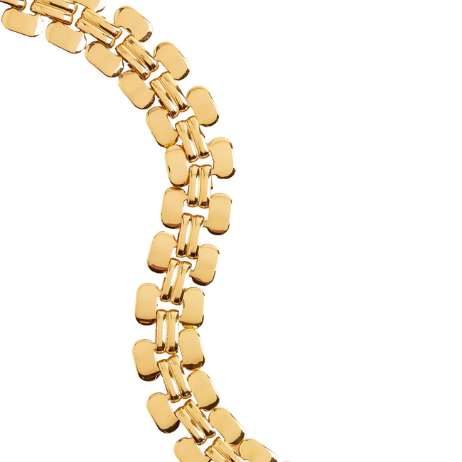 Женский золотой браслет Parfois артикул 228235 _GD FW2025 Фото ракурс 2 - Женский золотой браслет Parfois артикул 228235 _GD FW2025