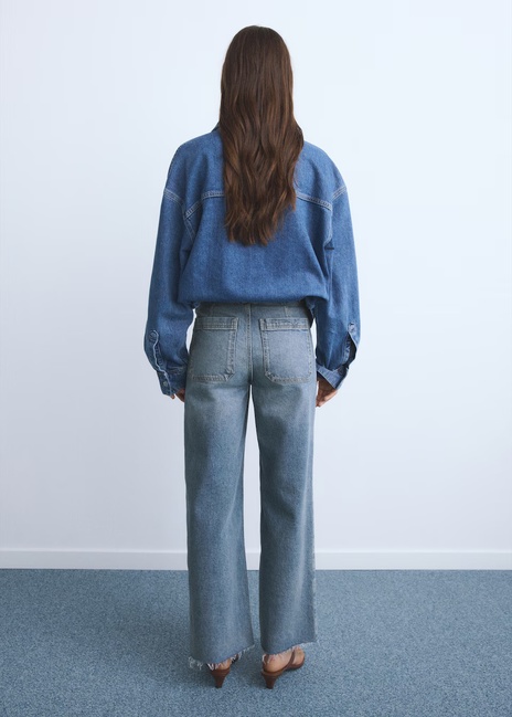 Фото ракурс 2 - Жіночі сині джинси Mango артикул 17001238 TM 1 season