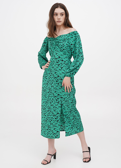 Фото ракурс 1 - Жіноча зелена сукня EQUILIBRI артикул TSV Dress SIS Soft Green SS2024