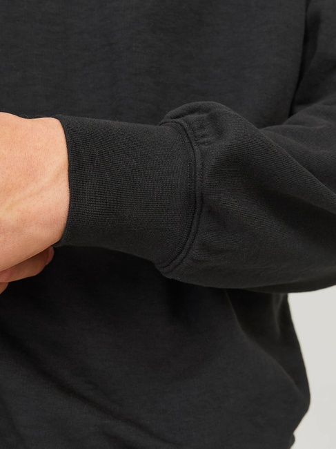 Фото ракурс 5 - Мужской черный джемпер Jack & Jones артикул 12257853 Black FW2025