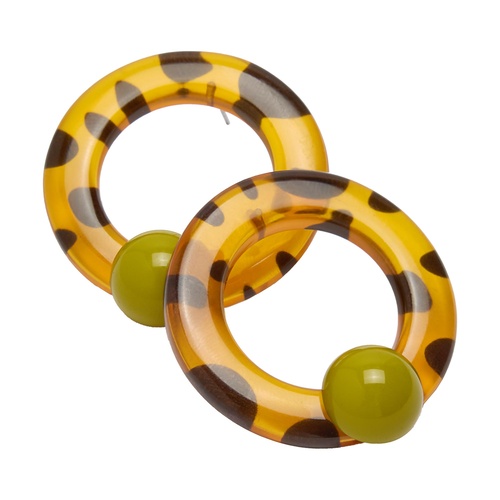 Фото ракурс 2 - Жіночі коричневі сережки Parfois артикул 239869 _HM FW2025