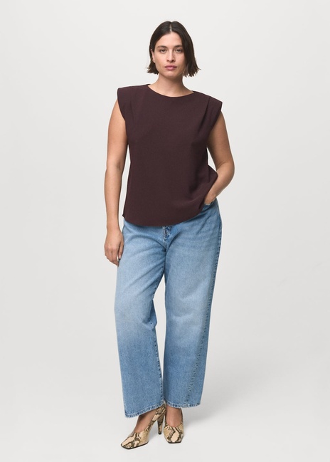 Фото ракурс 5 - Жіноча коричнева блузка Mango артикул 17095803 32 1 season