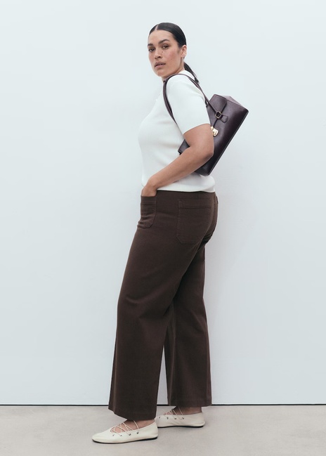 Фото ракурс 5 - Женские коричневые джинсы Mango артикул 17074112 32 1 season