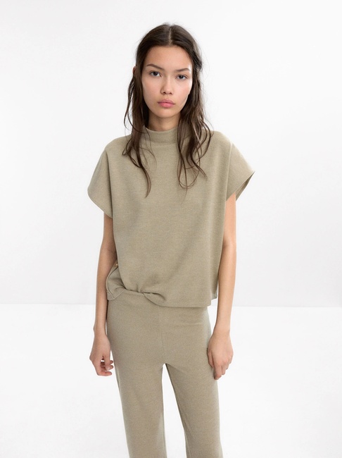 Фото ракурс 1 - Жіночий зелений топ Parfois артикул 234553 _OL FW2025