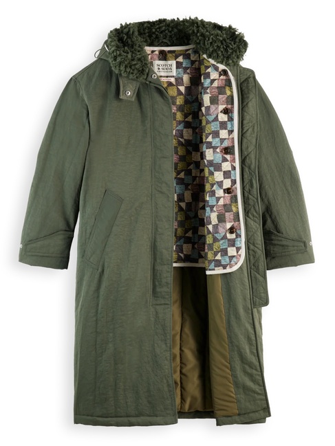 Фото ракурс 5 - Женская зеленая куртка SCOTCH & SODA артикул U9G00913T U360 FW2025