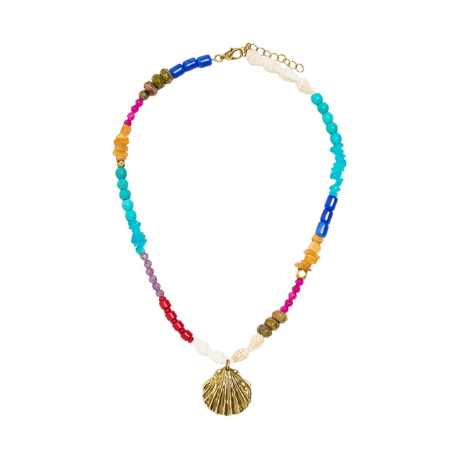 Женское разноцветное ожерелье Parfois артикул 234939 _BM FW2025 Фото ракурс 1 - Женское разноцветное ожерелье Parfois артикул 234939 _BM FW2025
