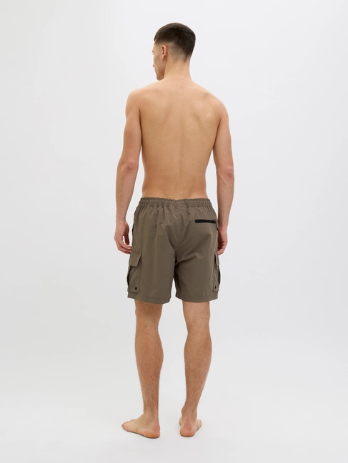 Мужские коричневые шорты Jack & Jones артикул 12272989 Major Brown FW2025 Фото ракурс 2 - Мужские коричневые шорты Jack & Jones артикул 12272989 Major Brown FW2025