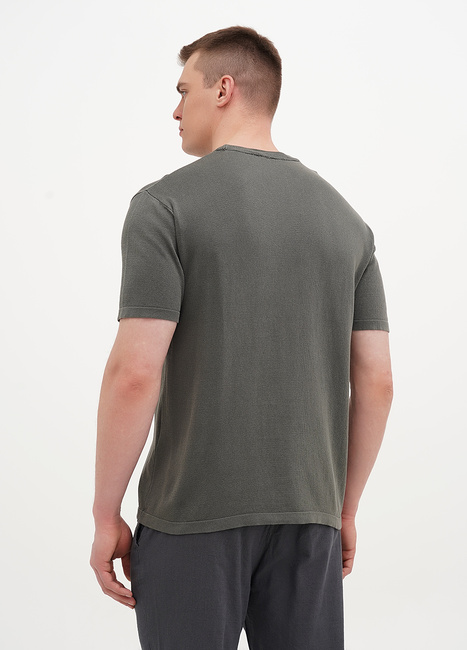 Чоловіча сіра футболка EQUILIBRI артикул M313 002 000 Dark grey SS2025 Фото ракурс 2 - Чоловіча сіра футболка EQUILIBRI артикул M313 002 000 Dark grey SS2025