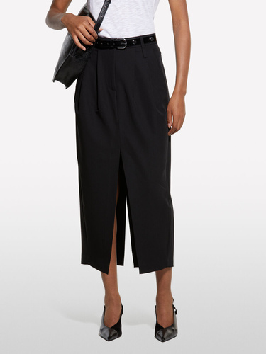 Фото ракурс 1 - Жіноча чорна спiдниця Sisley артикул 4KVXL002W 100 25A