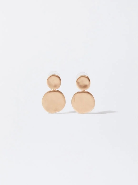 Женские золотые серьги Parfois артикул 216114 _GD FW2025 Фото ракурс 1 - Женские золотые серьги Parfois артикул 216114 _GD FW2025