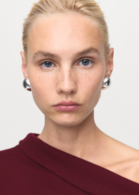 Фото ракурс 4 - Женский бордовый джемпер Mango артикул 17024107 76 1 season