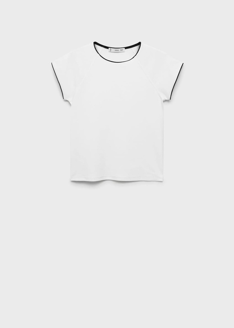 Жіноча біла футболка Mango артикул 87099211 01 8 season Фото ракурс 3 - Жіноча біла футболка Mango артикул 87099211 01 8 season