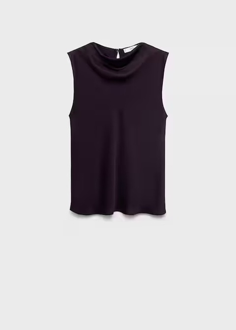 Фото ракурс 3 - Жіноча бордова блузка Mango артикул 17064092 78 1 season