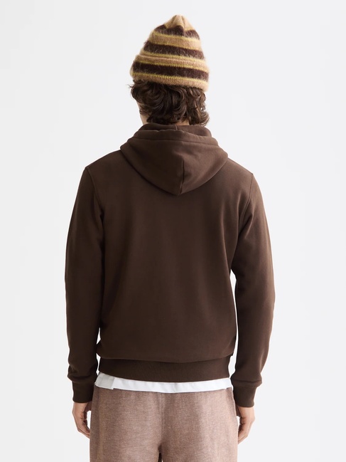 Чоловічий коричневий світшот SCOTCH & SODA артикул 181276 201 FW2025 Фото ракурс 2 - Чоловічий коричневий світшот SCOTCH & SODA артикул 181276 201 FW2025