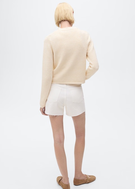 Жіночий молочний жакет Mango артикул 17054083 05 1 season Фото ракурс 2 - Жіночий молочний жакет Mango артикул 17054083 05 1 season