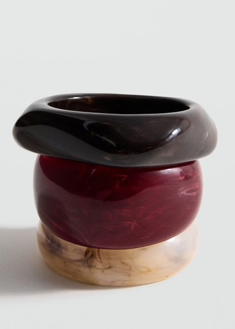 Фото ракурс 3 - Женский разноцветный браслет Mango артикул 17084121 70 1 season