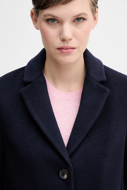 Женское синее пальто Benetton артикул 2V0PDN062 700 25A Фото ракурс 5 - Женское синее пальто Benetton артикул 2V0PDN062 700 25A