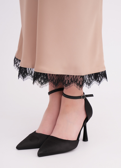 Женская коричневая юбка EQUILIBRI артикул BW491012 200 Mocco SS2026 Фото ракурс 4 - Женская коричневая юбка EQUILIBRI артикул BW491012 200 Mocco SS2026