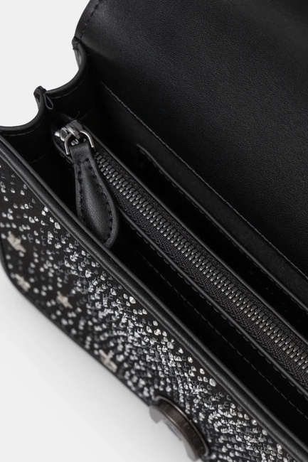 Жіноча чорна сумка Pinko артикул 100074-A20F Z99F FW2024 Фото ракурс 5 - Жіноча чорна сумка Pinko артикул 100074-A20F Z99F FW2024