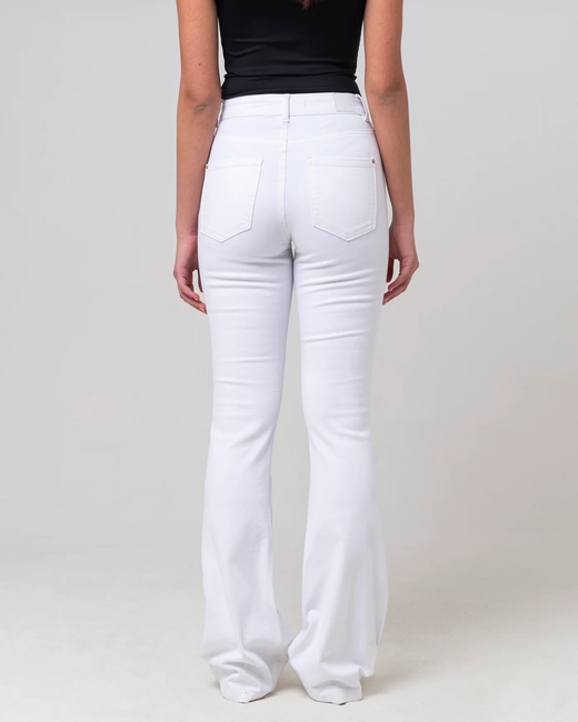 Фото ракурс 2 - Женские белые джинсы Piazza Italia артикул 33586 White SS2025