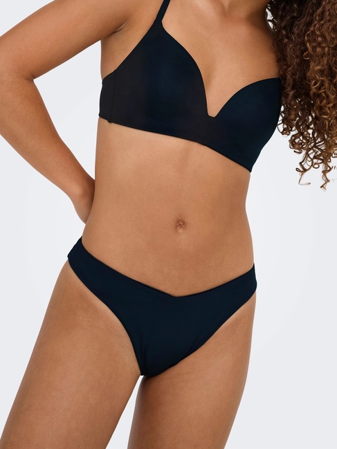 Фото ракурс 6 - Жіночий чорний купальник низ Only артикул 15341803 Black SS2025