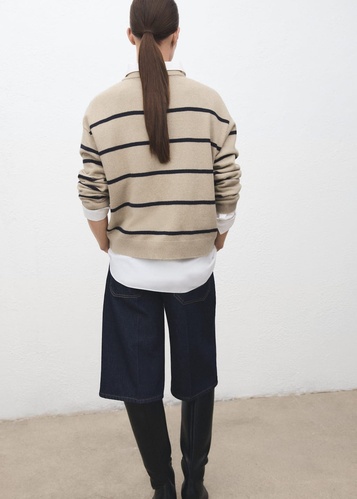 Фото ракурс 2 - Женский бежевый джемпер Mango артикул 17007789 06 1 season