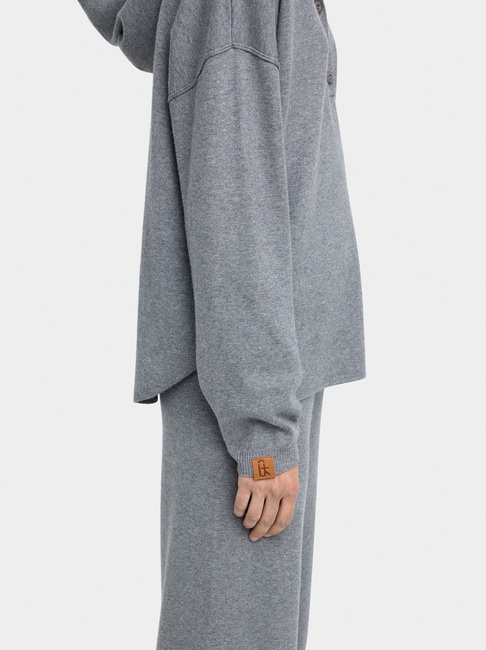 Фото ракурс 3 - Жіночий сірий светр Parfois артикул 238088 _GY FW2025