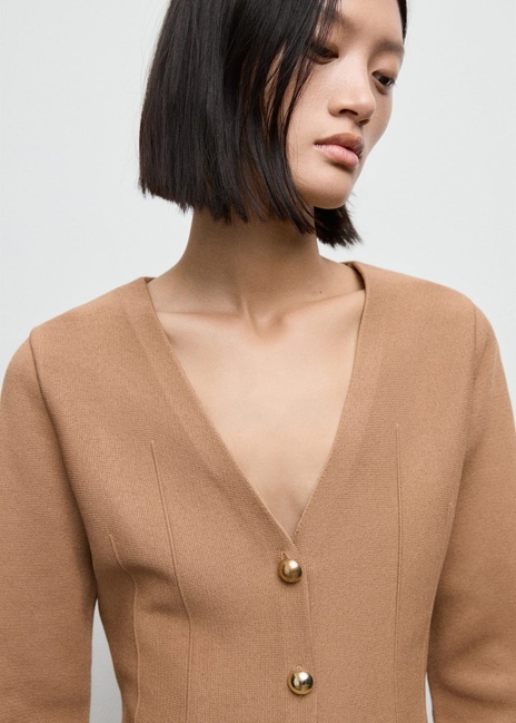 Фото ракурс 4 - Жіночий бежевий жакет Mango артикул 17065823 09 1 season