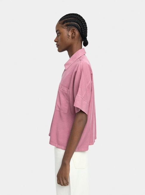 Фото ракурс 3 - Жіноча рожева блузка Parfois артикул 240320 _PK FW2025