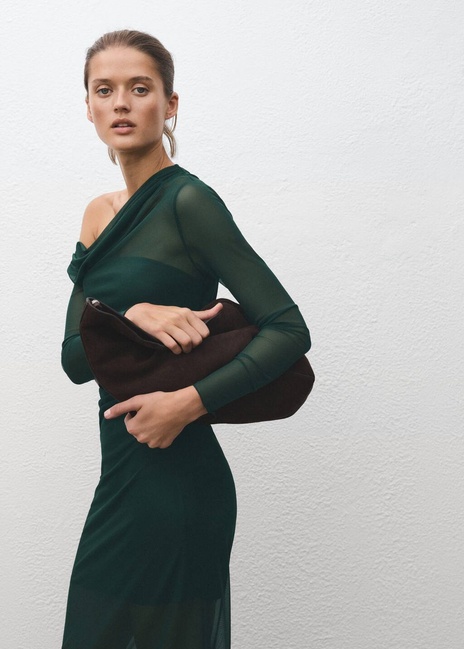 Фото ракурс 3 - Жіноча зелена сукня Mango артикул 17059212 43 1 season