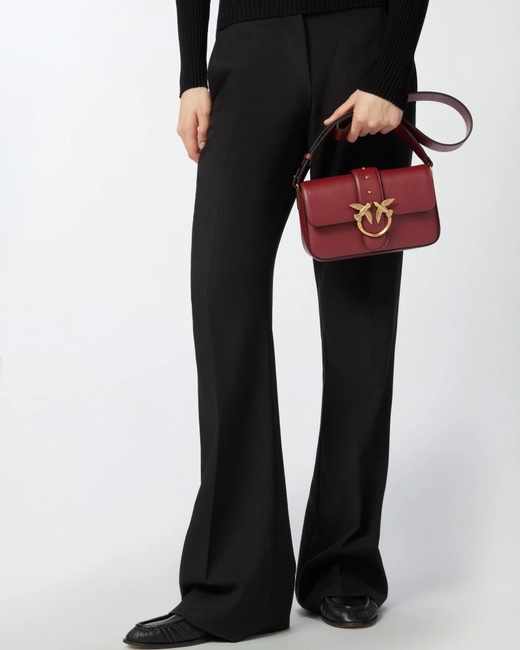 Жіноча бордова сумка Pinko артикул 104340-A0QO Y1HQ FW2025 Фото ракурс 6 - Жіноча бордова сумка Pinko артикул 104340-A0QO Y1HQ FW2025